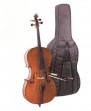 Cello 3/4 O.M.MÖNNICH komplet set hard garnitura eben