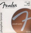 Fender struny akustická kytara kovové phospor bronze 10