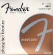 Fender struny akustická kytara kovové phospor bronze 11